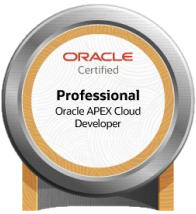 Oracle APEX Cloud Developer Professional - 2023 badge
