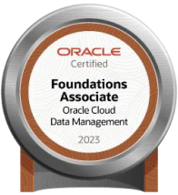 Oracle Cloud Data Management 2023 Certified Foundations Associate badge