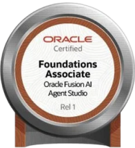 Oracle Fusion AI Agent Studio Certified Foundations Associate - Rel 1 badge