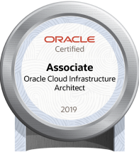 Oracle Cloud Infrastructure 2019 Certified Architect Associate badge