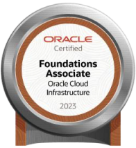 Oracle Cloud Infrastructure 2023 Certified Foundations Associate badge