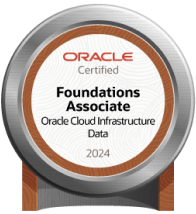 Oracle Cloud Infrastructure 2024 Data Certified Foundations Associate badge