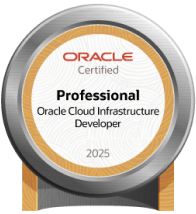 Oracle Cloud Infrastructure 2025 Developer Professional badge