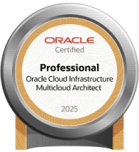 Oracle Cloud Infrastructure 2025 Certified Multicloud Architect Professional badge